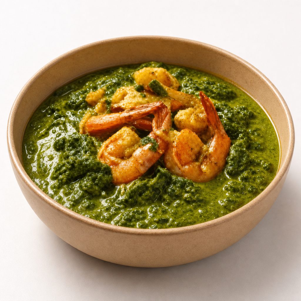 Shrimp Saag.