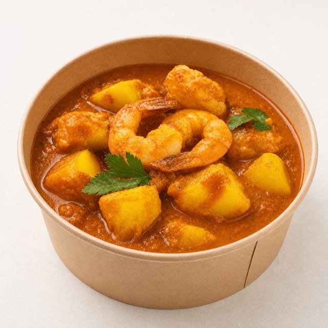 Shrimp Vindaloo.