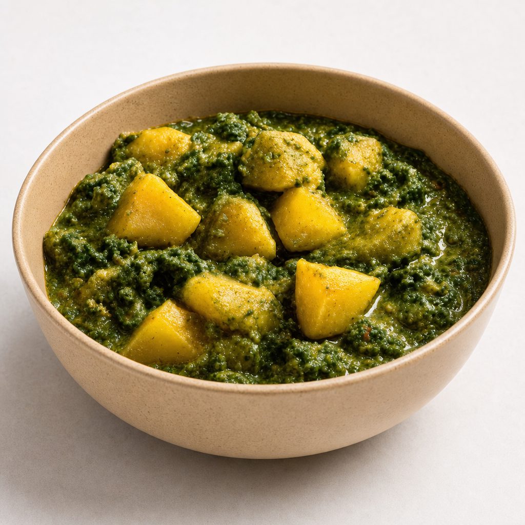 Saag Aloo (V).