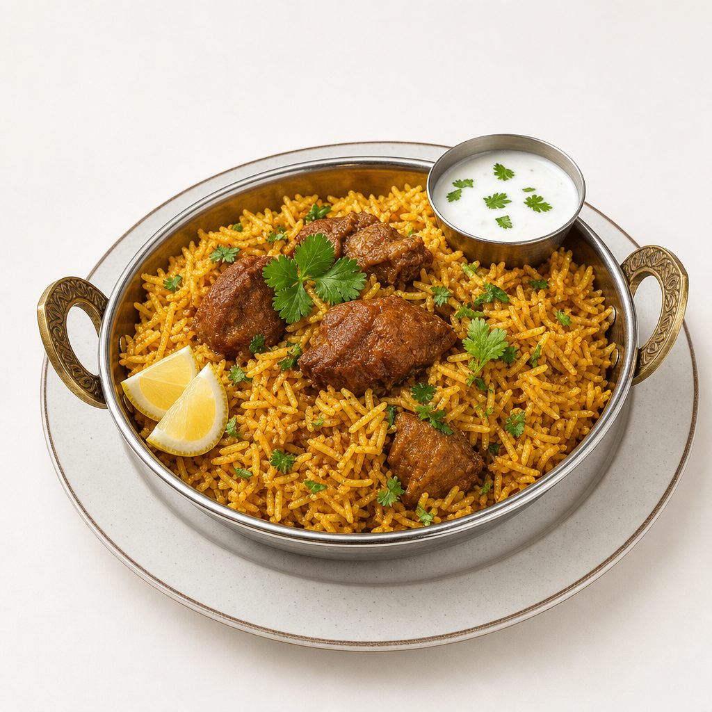 Goat Biryani.