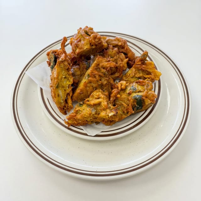 Vegetable Pakoras (V).