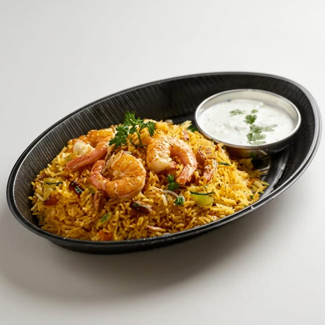 Shrimp Biryani.